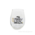 stemless wine glass stylish short stem wine glass